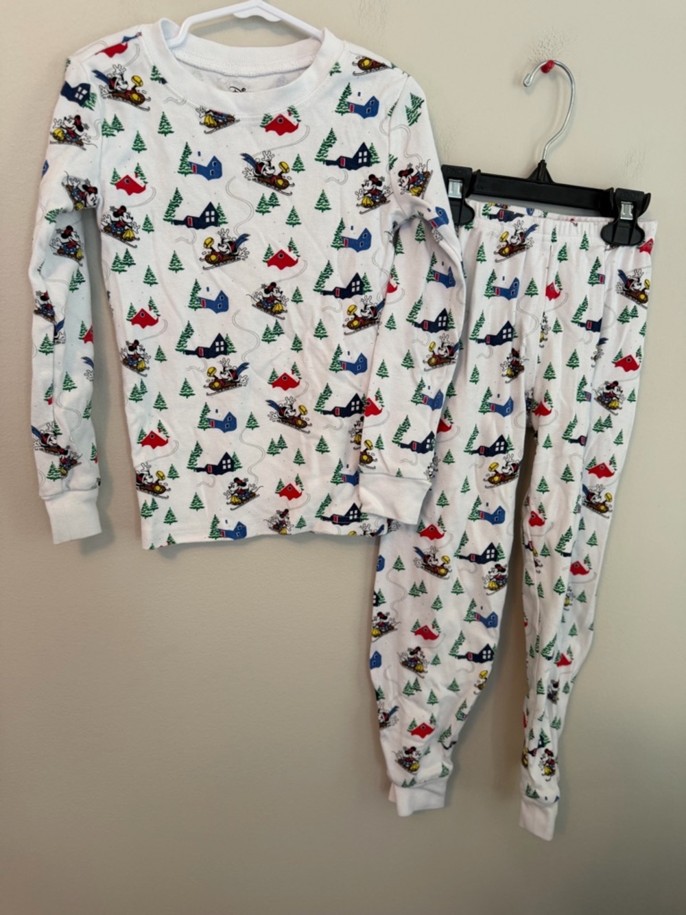 Janie and Jack x Disney Mickey Christmas Sledding Pajamas